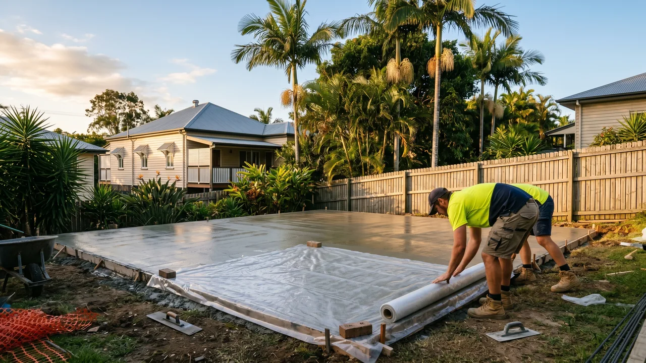 Is there a wrong time of year to pour concrete in Brisbane? in Hemmant