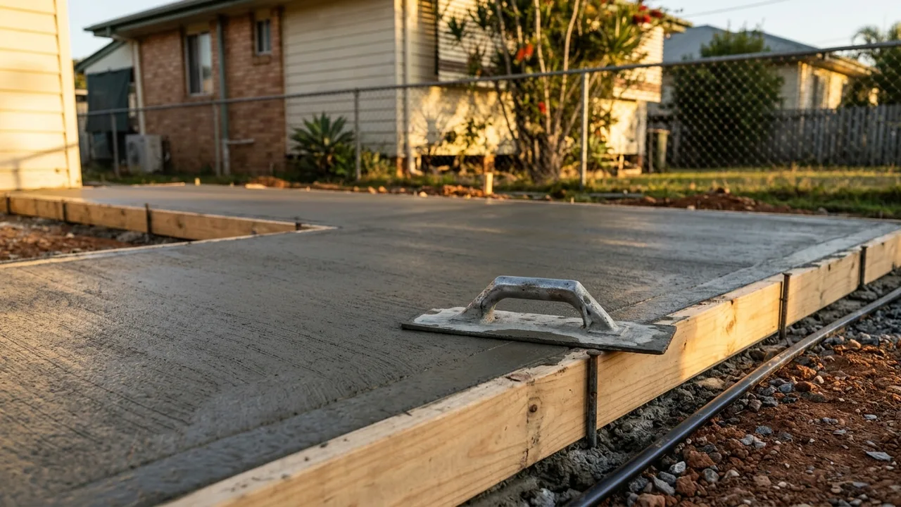 Brisbane concreting detail relevant to "Is there a wrong time of year to pour concrete in Brisbane?"