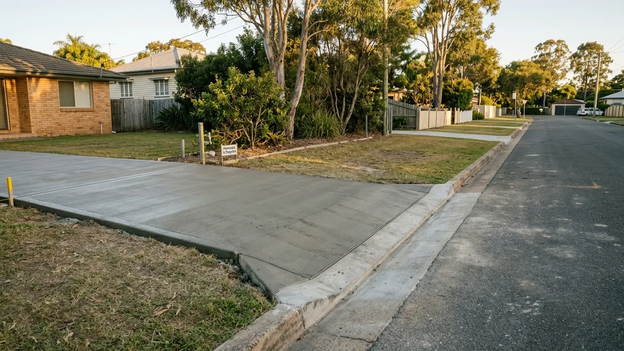 Brisbane concreting context shot for "Do you need council approval for concrete work in Brisbane's Bayside suburbs?"