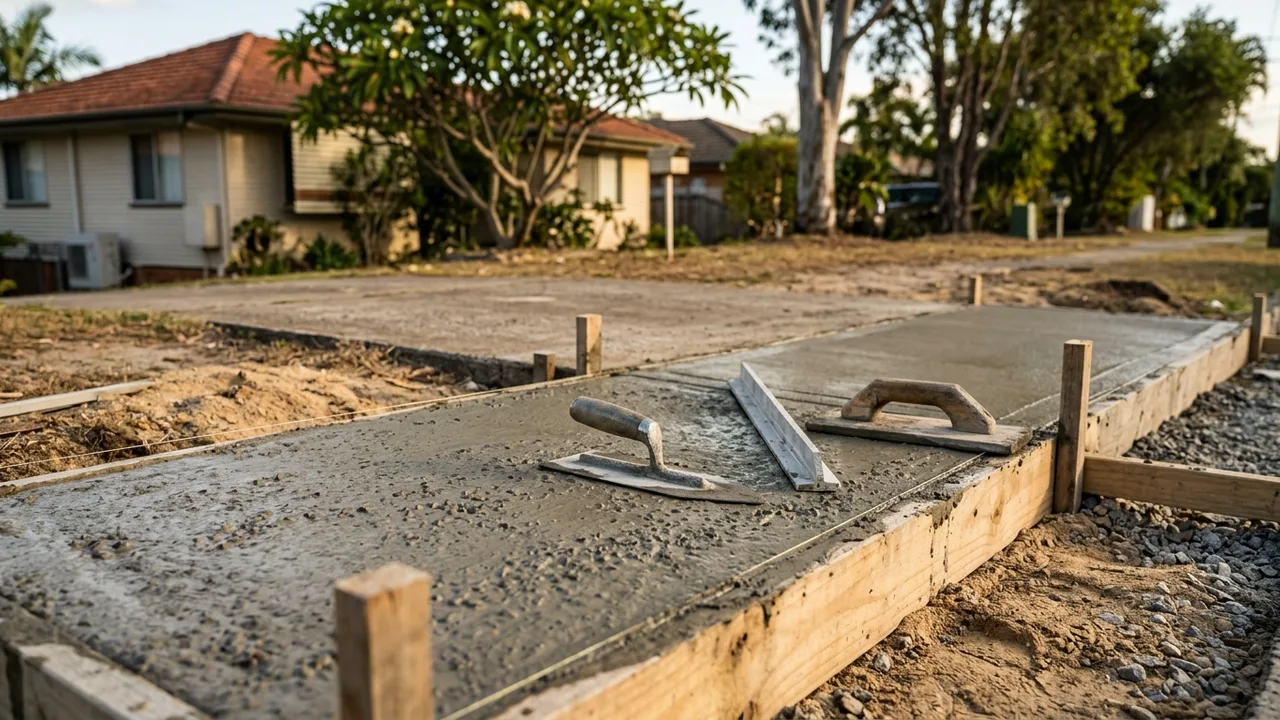 Brisbane concreting detail relevant to "Can a capable DIYer pour their own concrete driveway in Brisbane?"