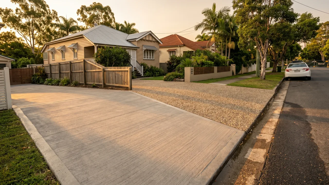 Exposed aggregate or plain concrete: which one suits a Bayside home? in Hemmant