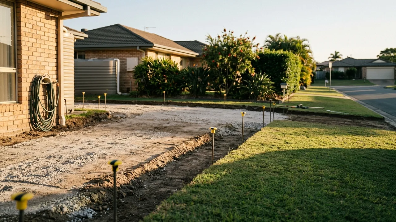 Brisbane concreting context shot for "What should be done before the concretor arrives on site?"