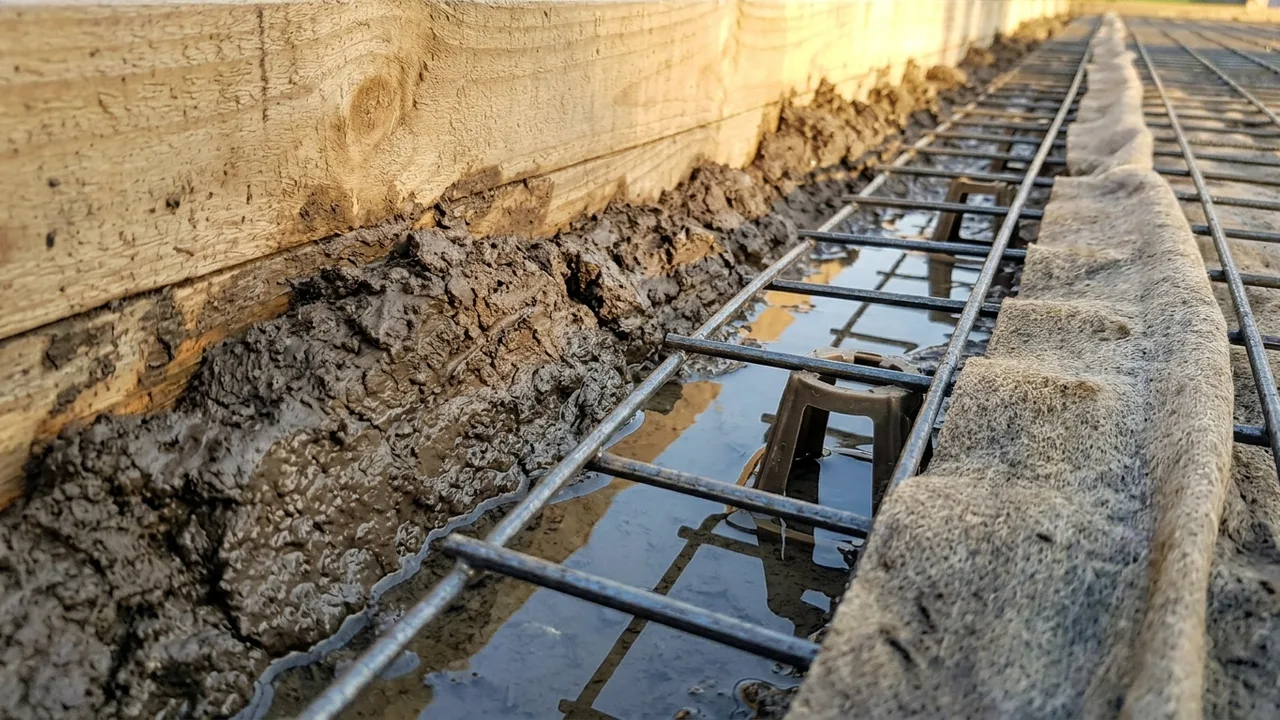 I have generated a detailed visual companion piece for your article. This image focuses strictly on the physical challenges described in your content: the intersection of raw Hemmant clay and standing water.